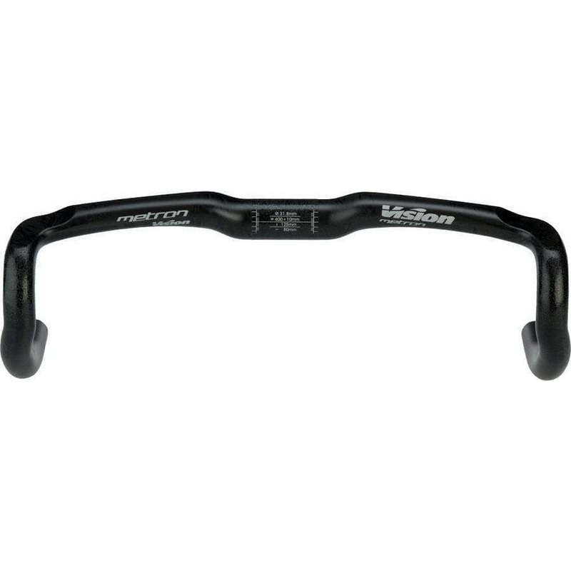 Metron 4D Drop Handlebar – Carbon, 31.8mm, 42cm, Black 42cm 0mm 31.8mm
