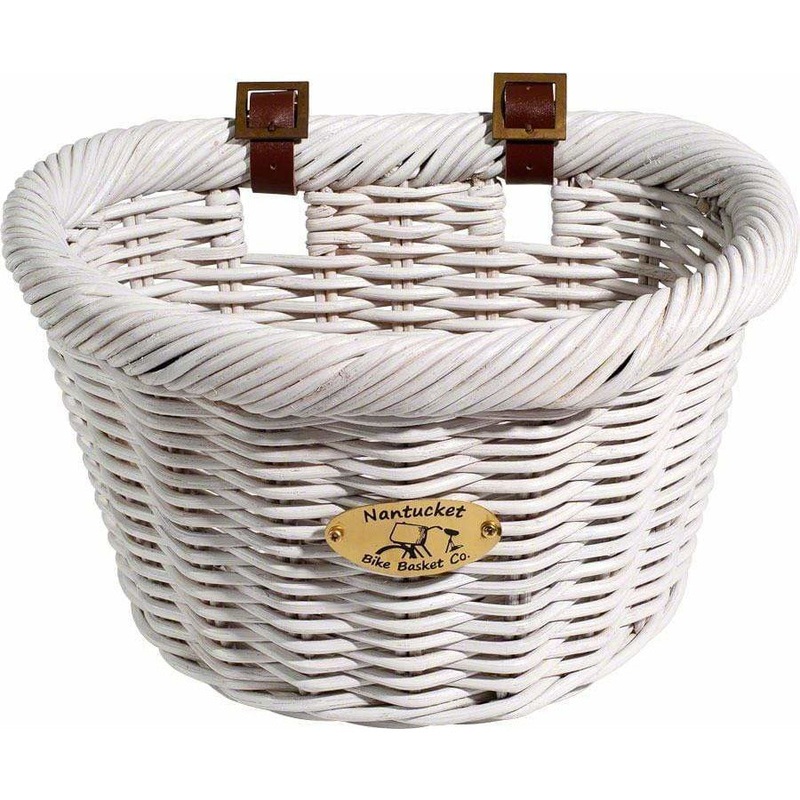 Nantucket Cruiser Front Basket, D-Shape White