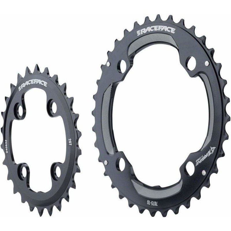 RaceFace Turbine 11-Speed Chainring: 64/104mm BCD 26/36t Black