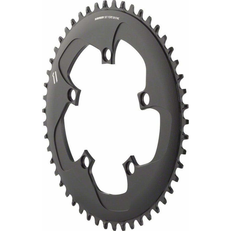 X-Sync 11-Speed 48T 110mm Chainring Black, Includes Bolt and Nut for Hidden Position Hole 110mm 48t