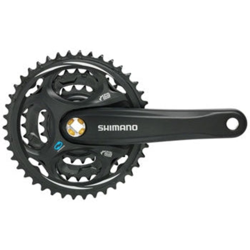 Altus FC-M311 Crankset – 170mm 7/8-Speed 42/32/22t Riveted Square Taper JIS Spindle Interface BLK