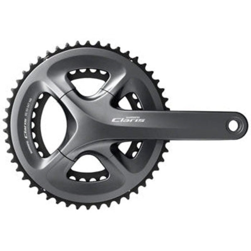 Claris FC-R2000 Crankset – 165mm 8-Speed 50/34t 110 BCD Hollowtech II Spindle Interface BLK