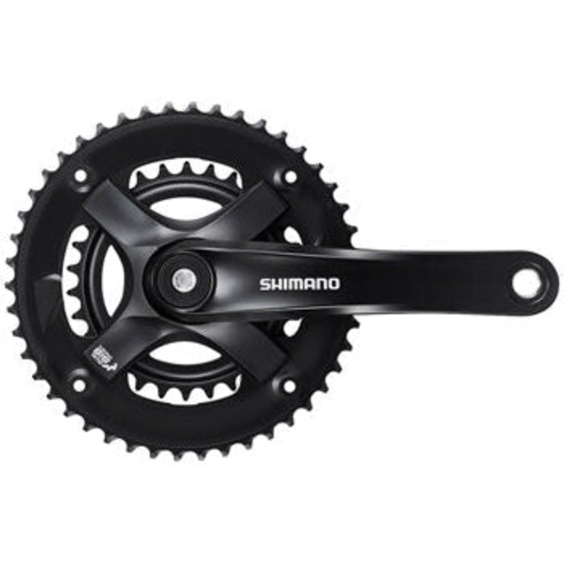 FC-TY-501-2 Crankset – 175mm 7/8-Speed 46-30t Riveted Square Taper JIS Spindle Interface BLK