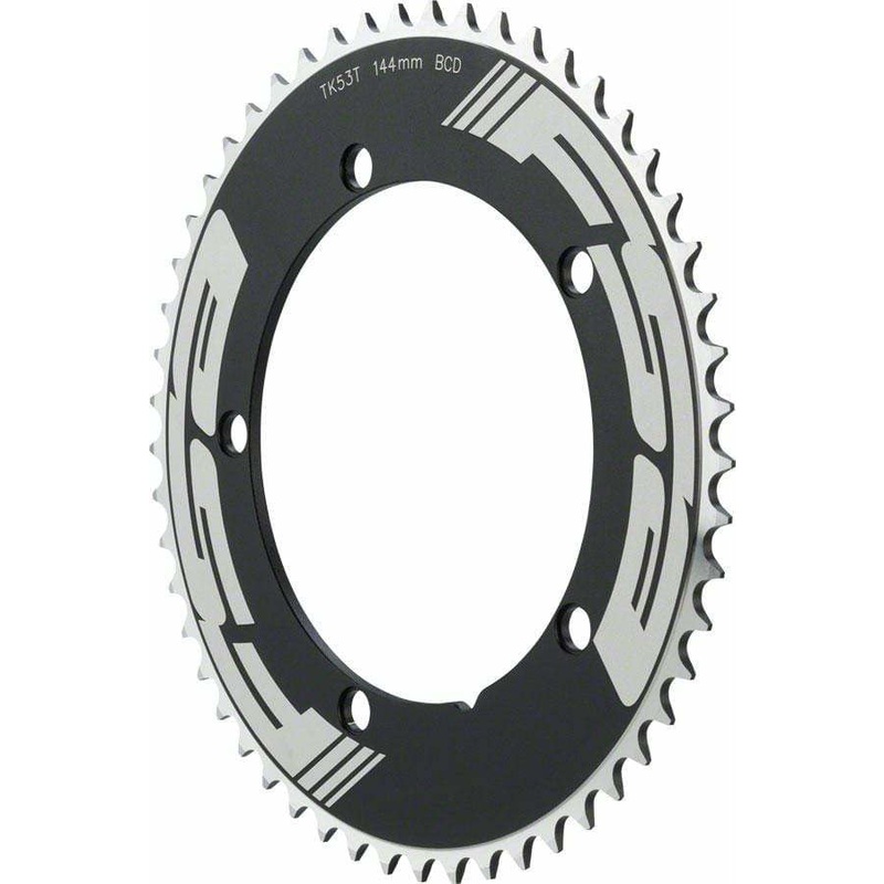 Pro Track Chainring 53t x 144mm 1/2×1/8″ Black 144mm 53t