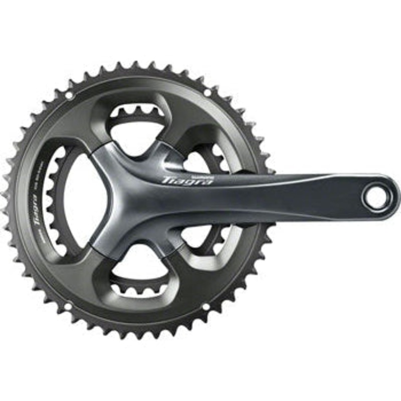 Tiagra FC-4700 Crankset – 170mm 10-Speed 52/36t 110 Asymmetric BCD Hollowtech II Spindle Interface Gray