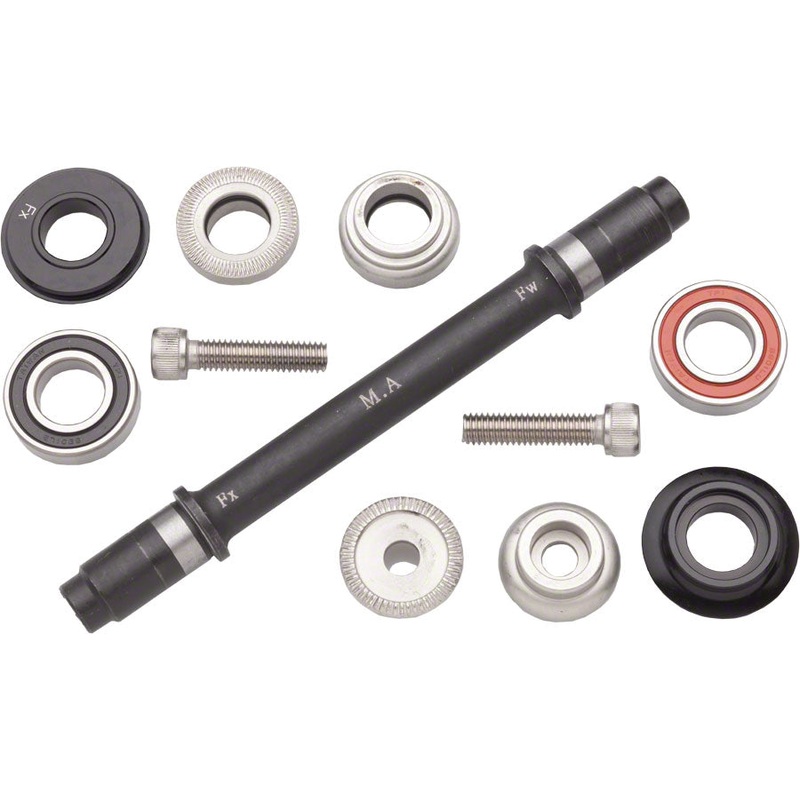 Ultra New Hub Axle Kit for 120mm Rear Fix/Fix Black