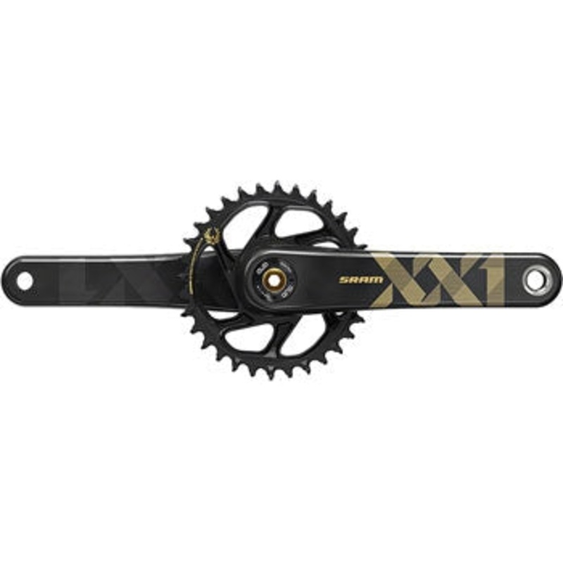 XX1 Eagle Carbon Boost Bicycle Crankset – 175mm, 12-Speed, 34t, Direct Mount, DUB Spindle Interface/Gold