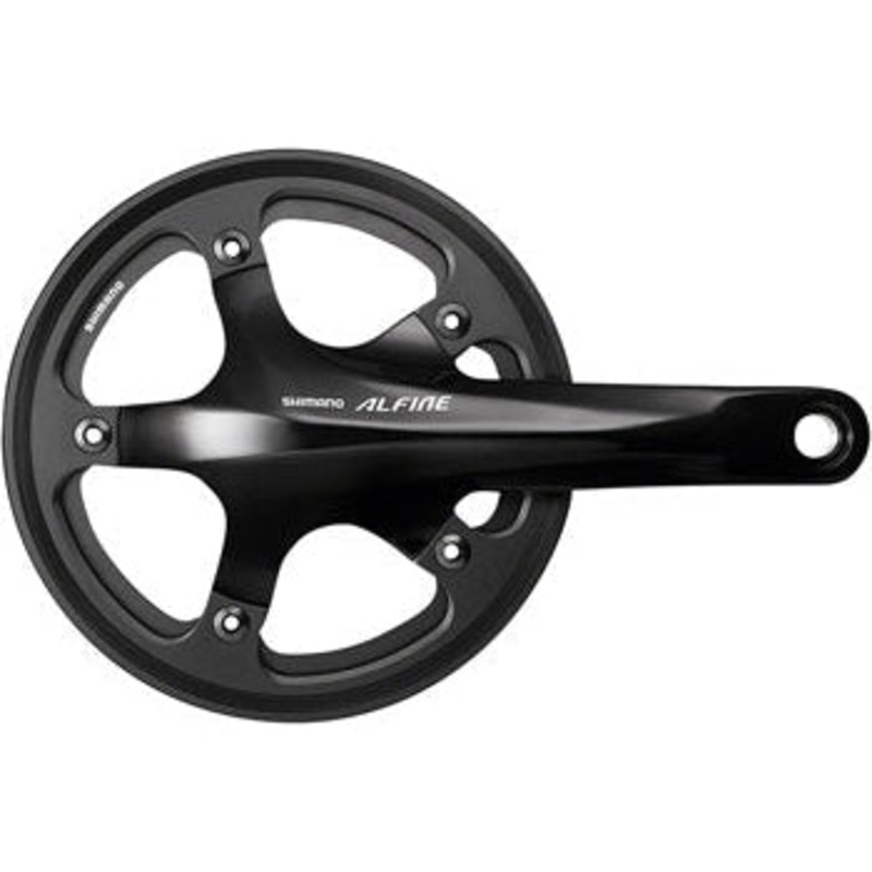 Alfine FC-S501 Crankset – 170mm 8/9-Speed 130BCD 39t 24mm Hollow Spindle Includes BSA Bottom Bracket BLK