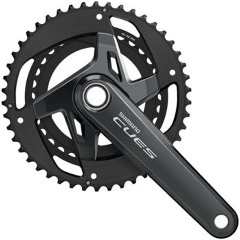 CUES FC-U8000-2 Crankset – 175mm 11-Speed 46/32t Asymmetric 96 BCD Hollowtech II BLK