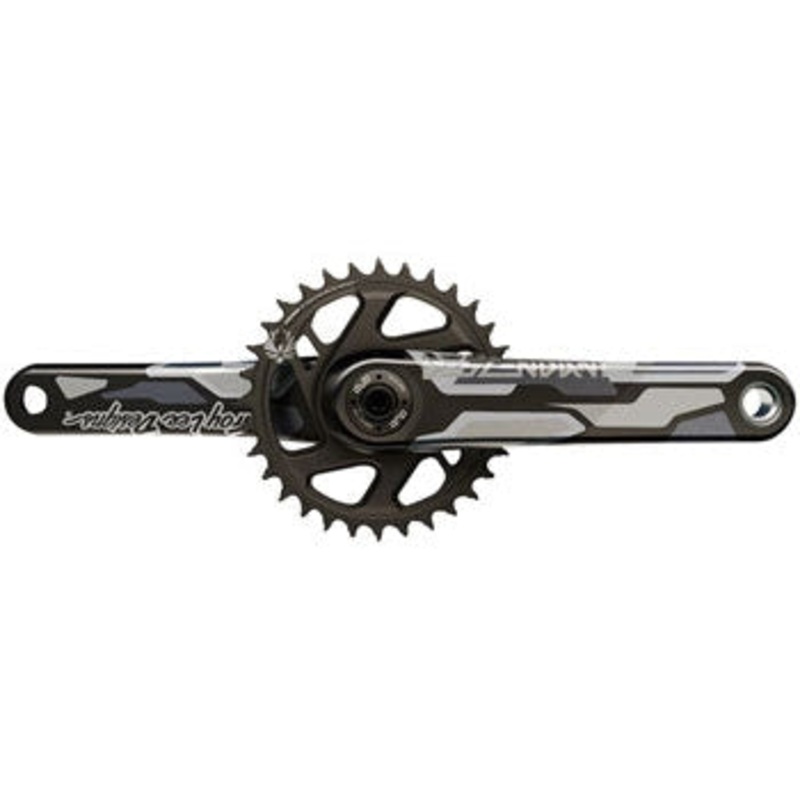 Descendant Troy Lee Designs CoLab Carbon Bicycle Crankset – 175mm, 12-Speed, 32t, Direct Mount, DUB Spindle Interface Black