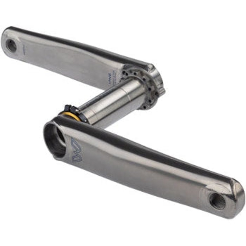 eeWings All-Road Titanium Crankset – 172.5mm Direct Mount 30mm Spindle Brushed Titanium