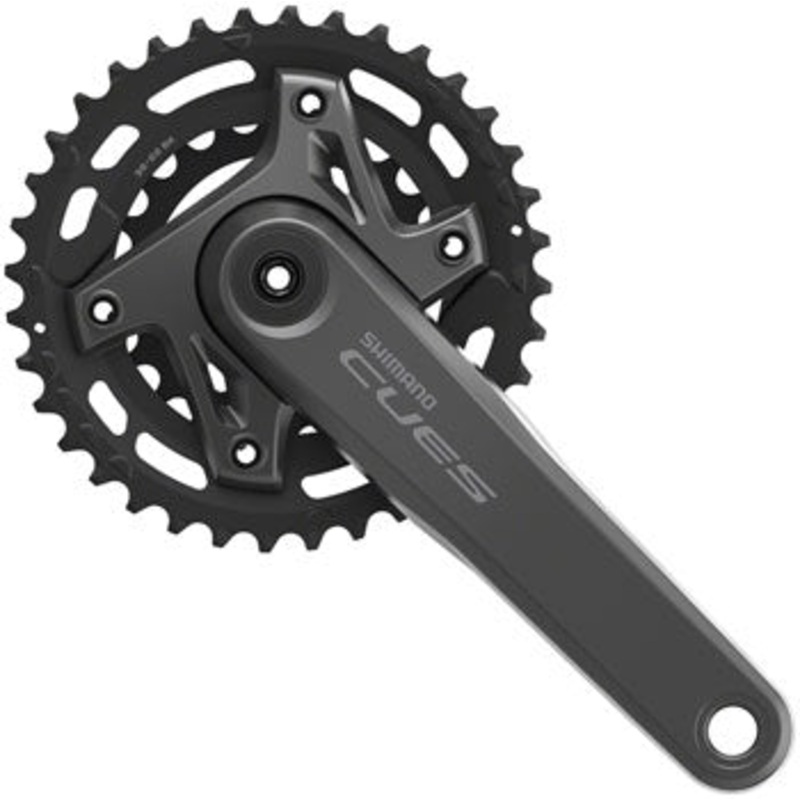 CUES FC-U6000-2 Crankset – 170mm 9/10/11-Speed 36/22t Asymmetric 96 BCD Hollowtech II BLK