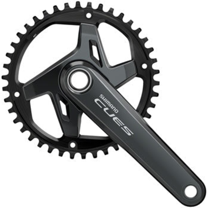 CUES FC-U8000-1 Crankset – 175mm 9/10/11-Speed 42t Asymmetric 96 BCD Hollowtech II BLK