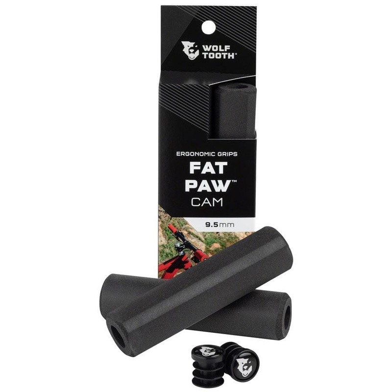Fat Paw Cam Bike Handlebar Grips – Black Black