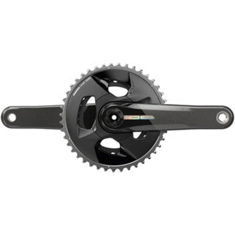 Force Wide Bicycle Crankset – 170mm, 2x 12-Speed, 43/30t, 94 BCD, DUB Spindle Interface, Iridescent Gray, D2