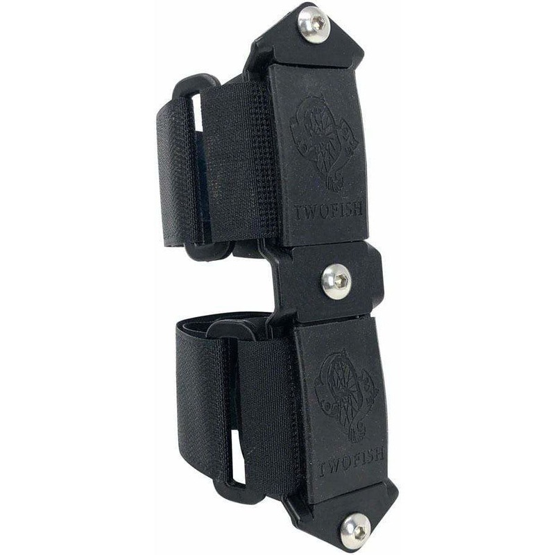 Quick Bike Water Bottle Cage 3 Bolt Adapter: Black Anodized Black