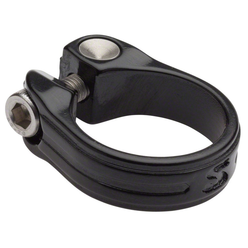 Stainless Seatpost Clamp – 33.1mm Bolt-On Black