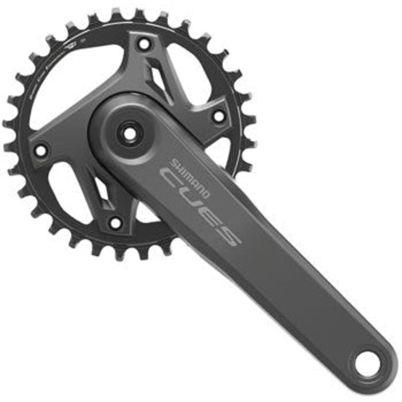 CUES FC-U6000-1 Crankset – 170mm 9/10/11-Speed 32t Asymmetric 96 BCD Hollowtech II BLK