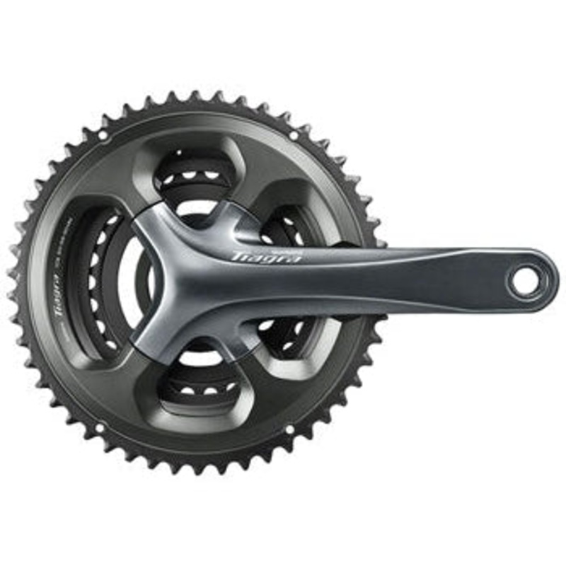 Tiagra FC-4703 Crankset – 172.5mm 10-Speed 50/39/30t 110/74 Asymmetric BCD Hollowtech II Spindle Interface Gray
