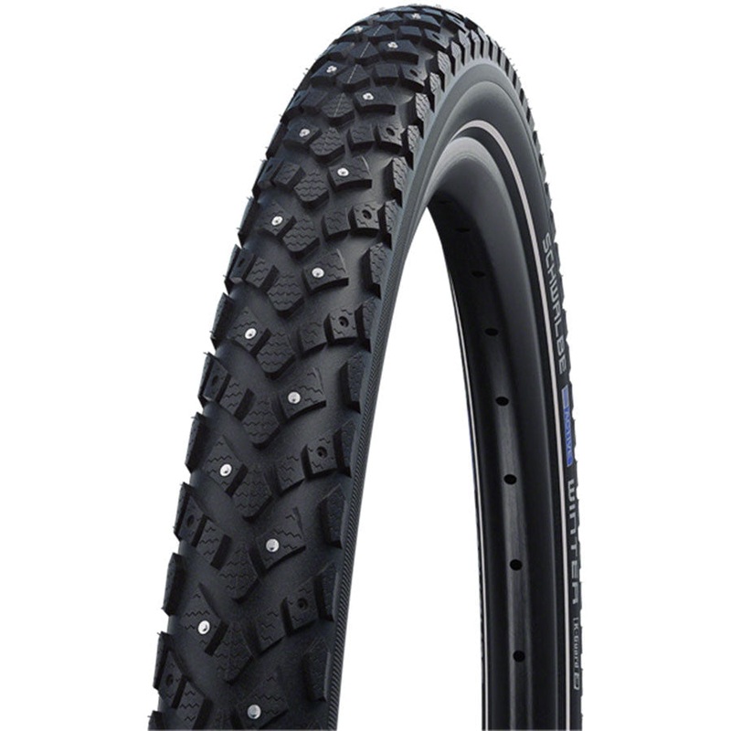 Winter Touring-Hybrid Bike Tire – 700 x 35, Clincher, Wire, Black, K-Guard, Winter, 120 Studs 700 x 35c