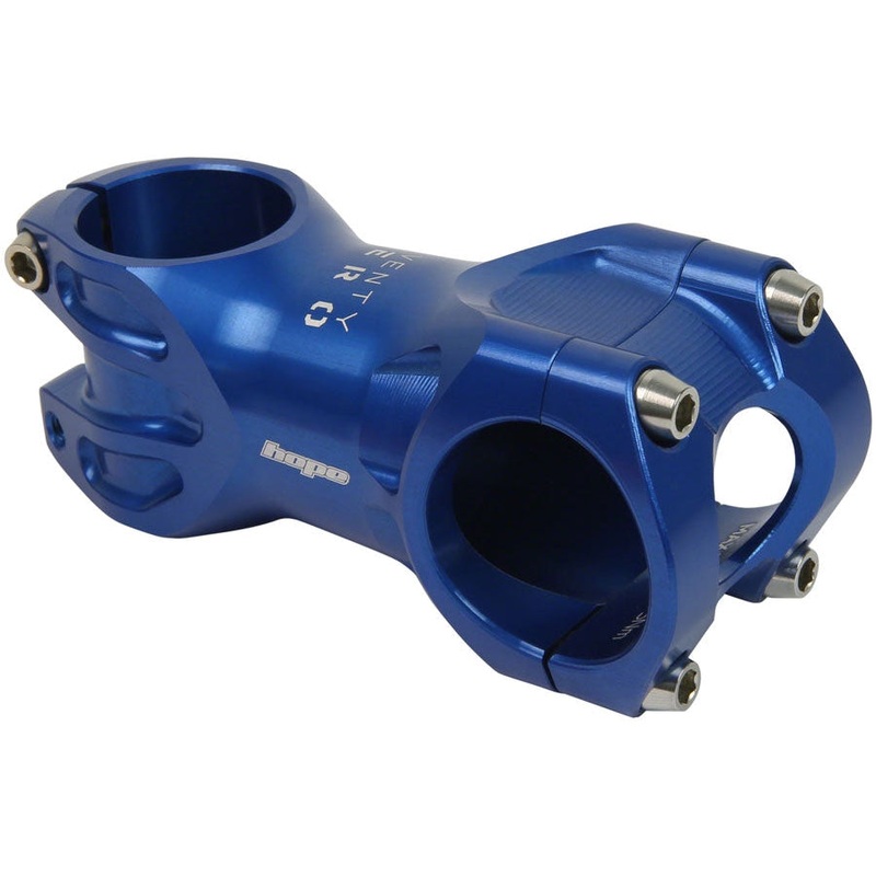 XC Mountain Bike Stem – 31.8 Clamp, +/-0, 1 1/8″, Blue 31.8mm 0 Degreess 70mm
