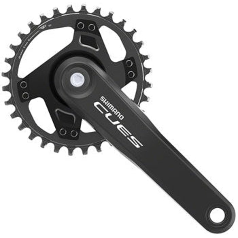 CUES FC-U4000-1 Crankset – 175mm 9/10/11-Speed 32t Riveted Square Taper JIS Spindle Interface BLK