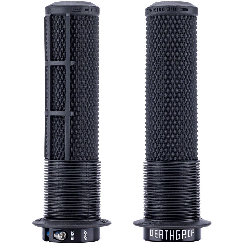DeathGrip 2 Flanged Grips – Thick Lock-On Black