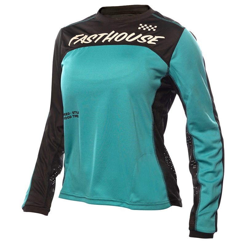 Classic Mercury LS Women’s Jersey – Black/Teal Teal WXS