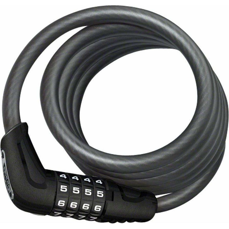 Numero 5510 Combination Coiled Bike Cable Lock: 180cmx10mm With Mount