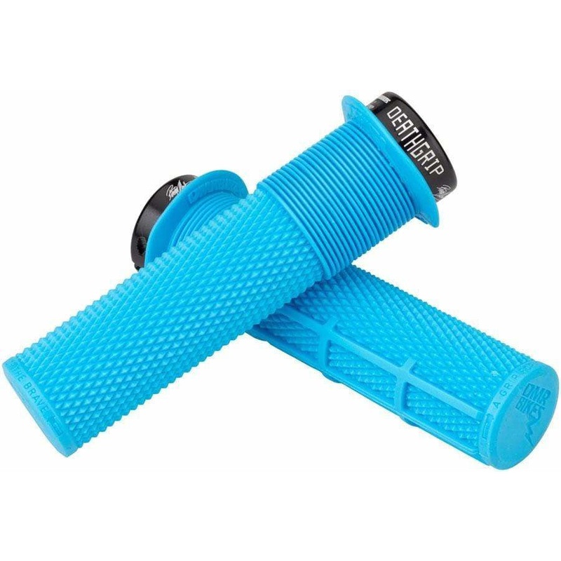 DeathGrip Flanged Grips – Thick Lock-On Blue Blue