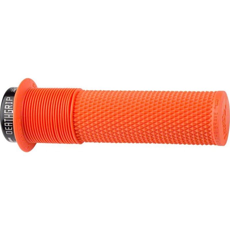DeathGrip Flanged Grips – Thick Lock-On Orange Orange
