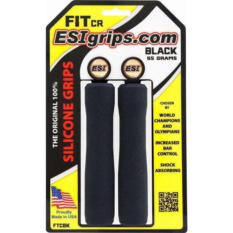 FIT CR Bike Handlebar Grips – Black Black