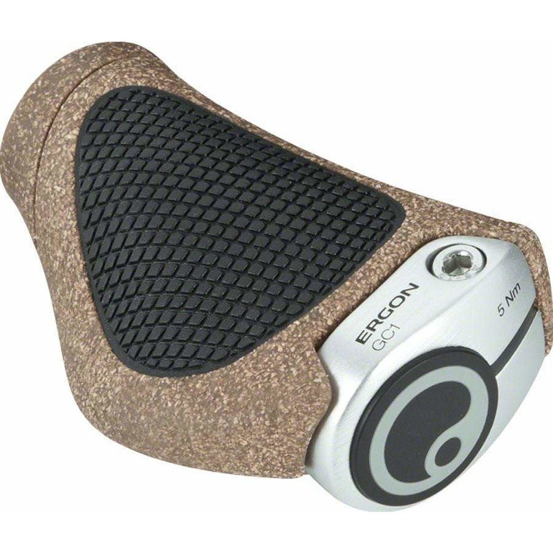 GC1 BioKork Grips – Lock-On Rohloff/Nexus Black/Tan Black/Tan