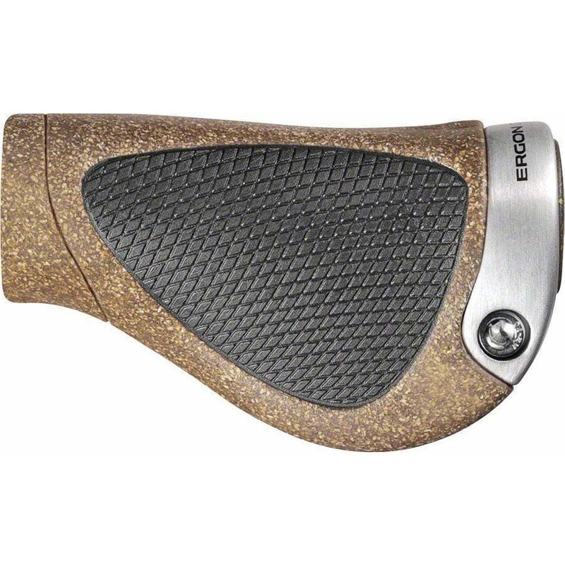 GP1 BioKork Grips – Lock-On Twistshift Large Black/Tan Black/Tan