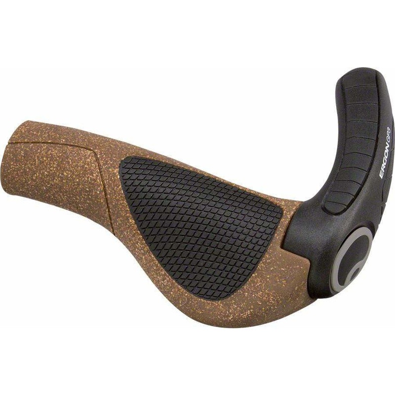 GP3 BioKork Grips – Lock-On Large Black/Tan Black