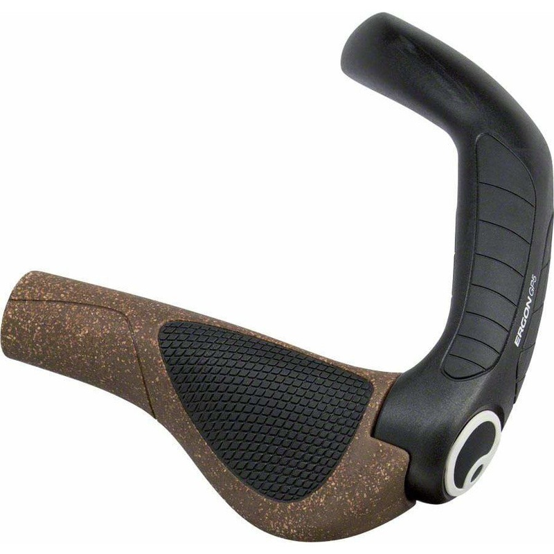 GP5 BioKork Grips – Lock-On Large Black/Tan Black/Tan