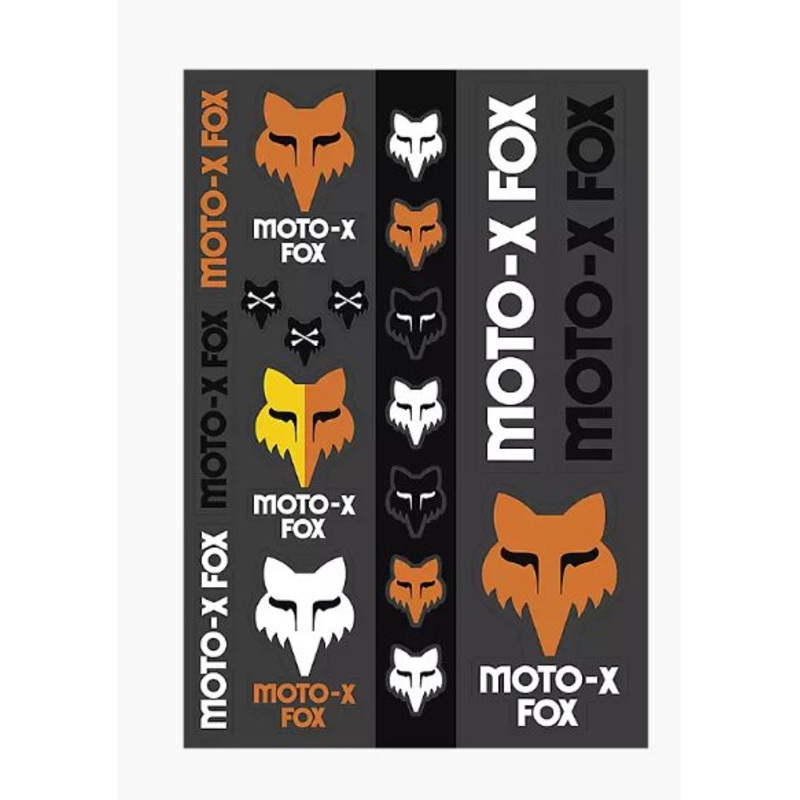 DECAL FOX HERITAGE TRACK PACK (BK/WH/ORG)