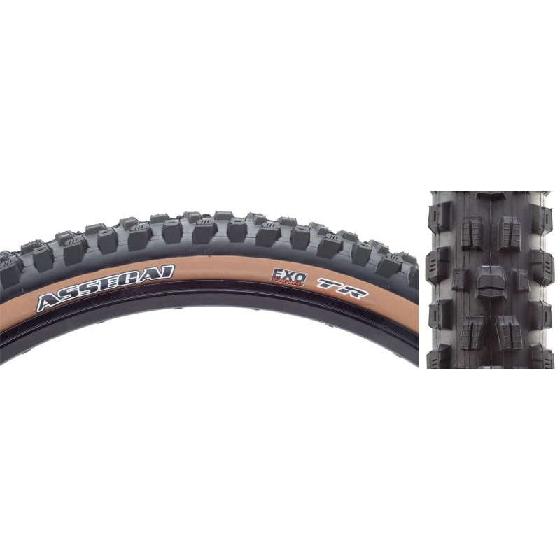 Assegai Tire – 29 x 2.6 Tubeless Folding Black/Tan EXO 29 x 2.6″