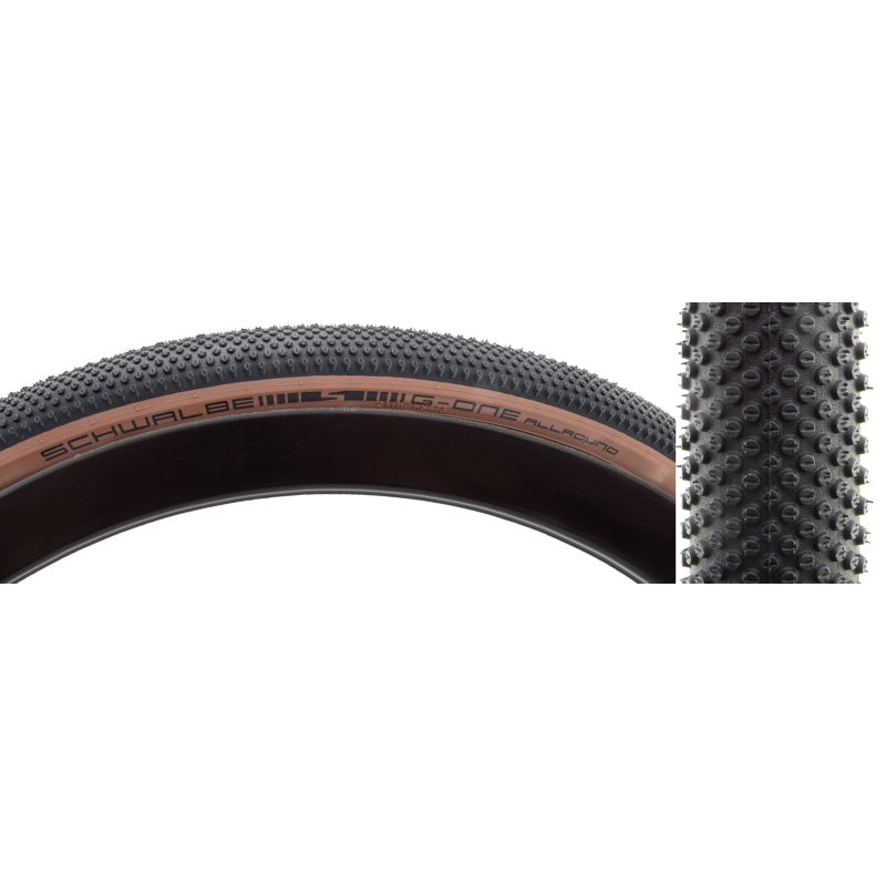 G-One Allround Tire – 700 x 40 Tubeless Folding BLK/Tan Performance Line Addix 700 x 40c