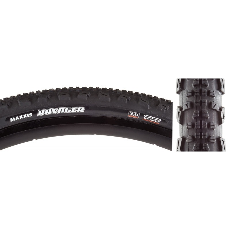 Ravager Tire – 700 x 50 Tubeless Folding Black Dual EXO 700 x 50c