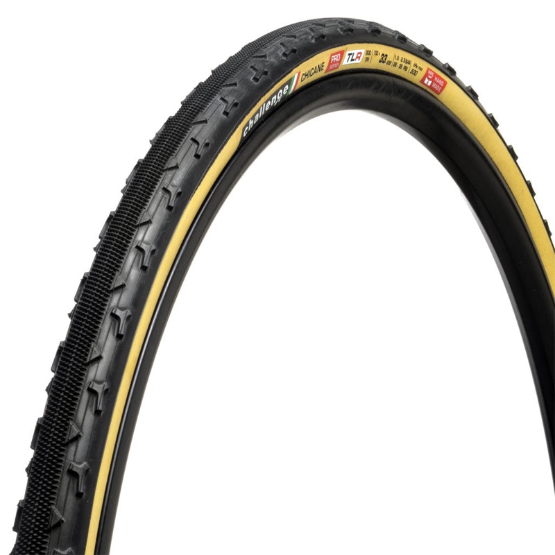 Chicane Pro Tire – 700 x 33 Tubeless Folding Black/Tan Handmade 700 x 33c