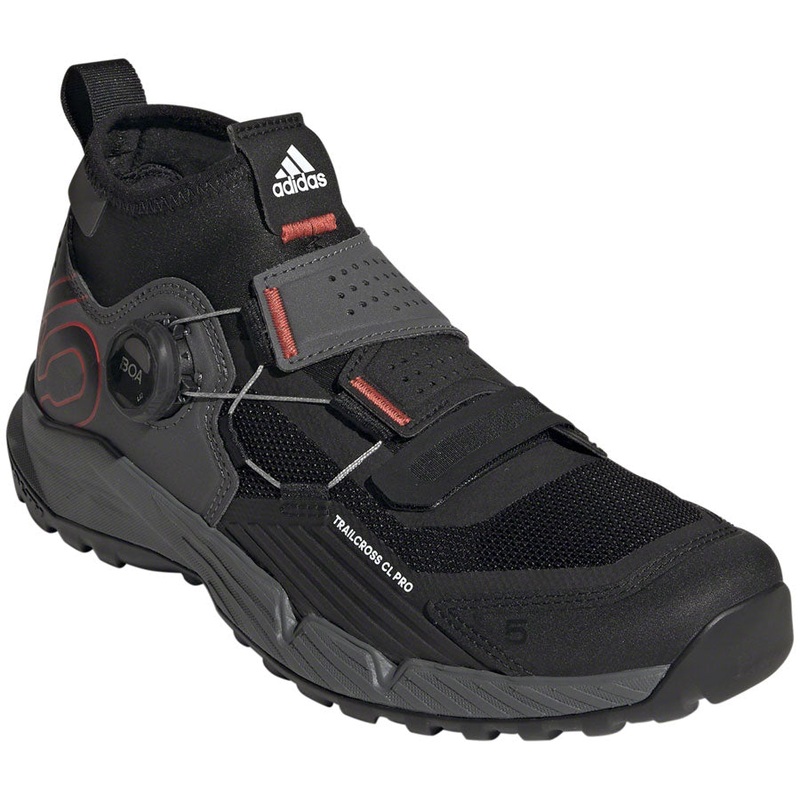 Trailcross Pro Mountain Clipless Shoes – Womens Gray/Black/Red 5