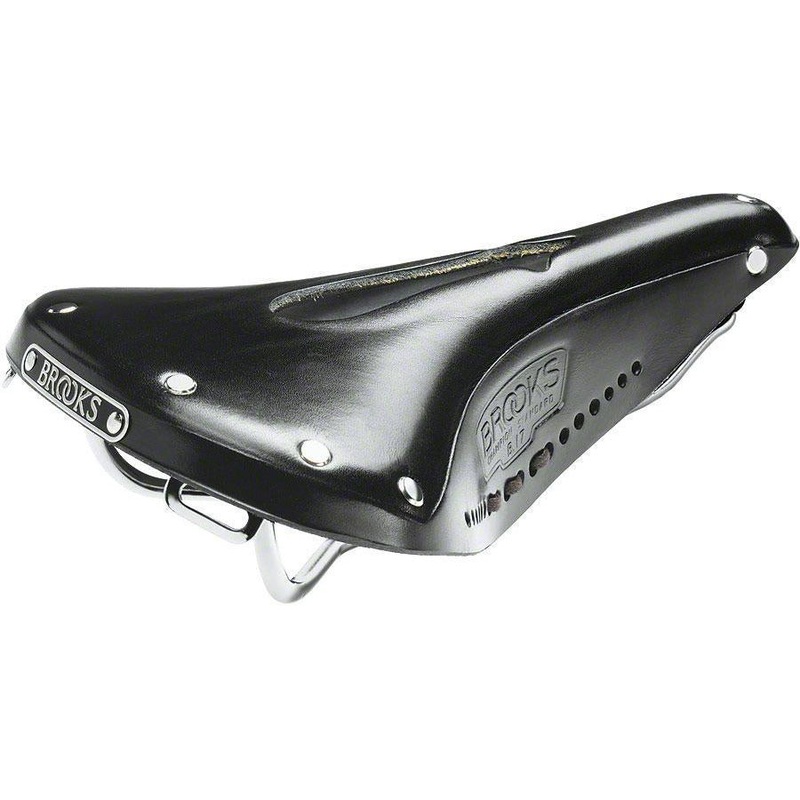 B17 Imperial Leather Saddle with Chrome Rails Black