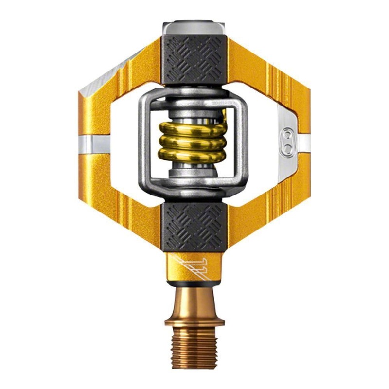 Crankbrothers Candy 11 Pedals – Dual Sided Clipless Aluminum 9/16″ Gold Gold