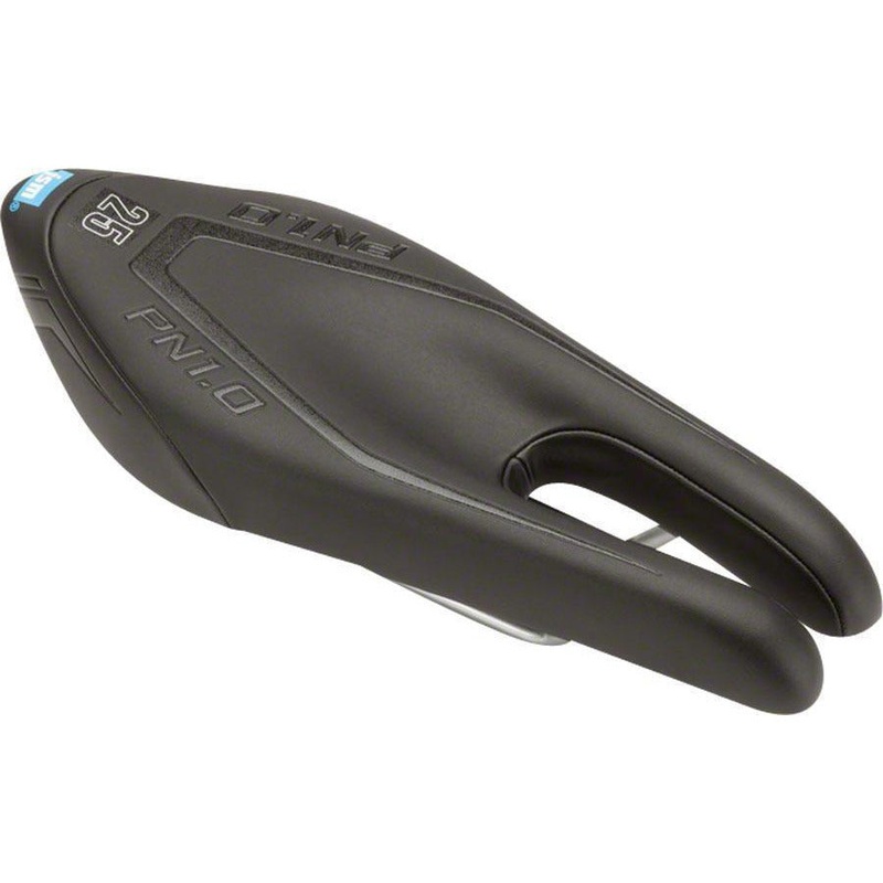 PN 1.0 Ergonomic Saddle with Stainless Steel Rails Black