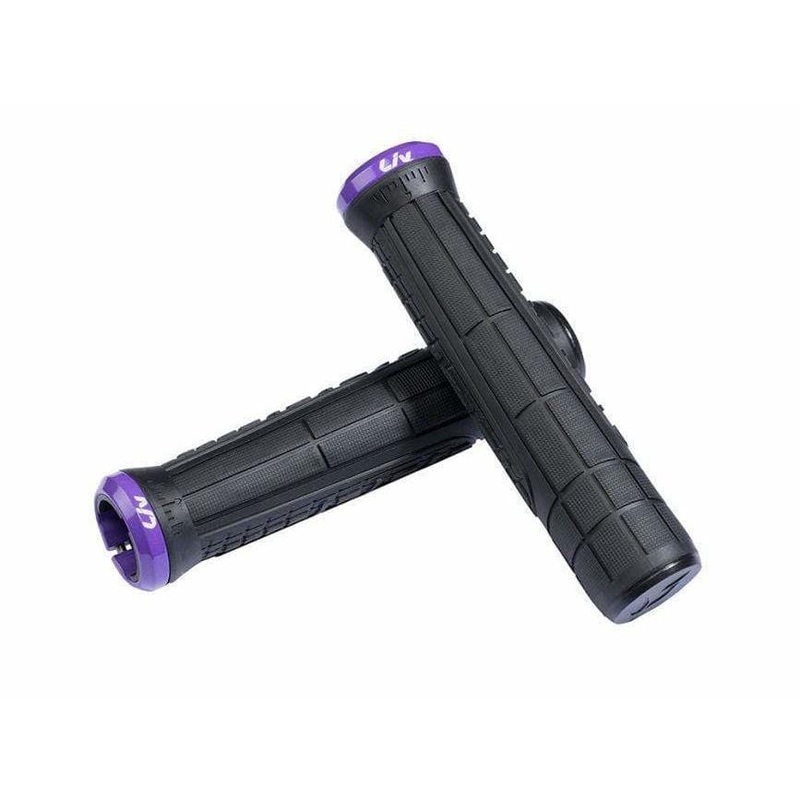 Swage Lock-On Grips Black/Purple