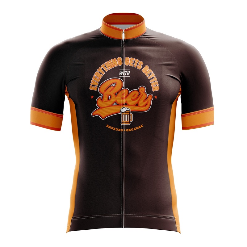 Everything Gets Better With Beer Cycling Jersey S