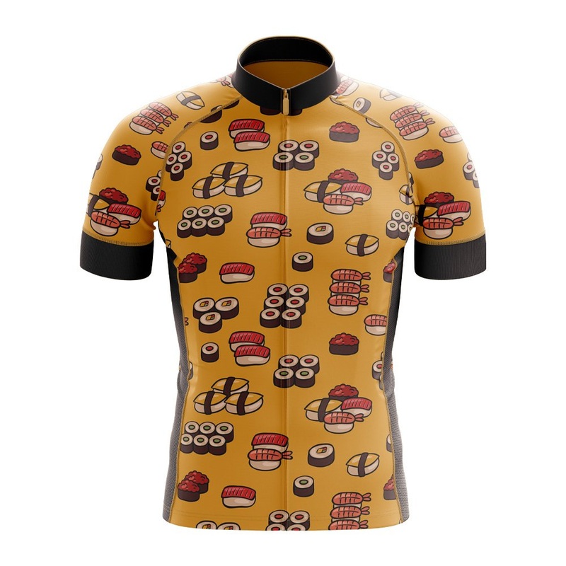 Sushi Pattern Cycling Jersey S