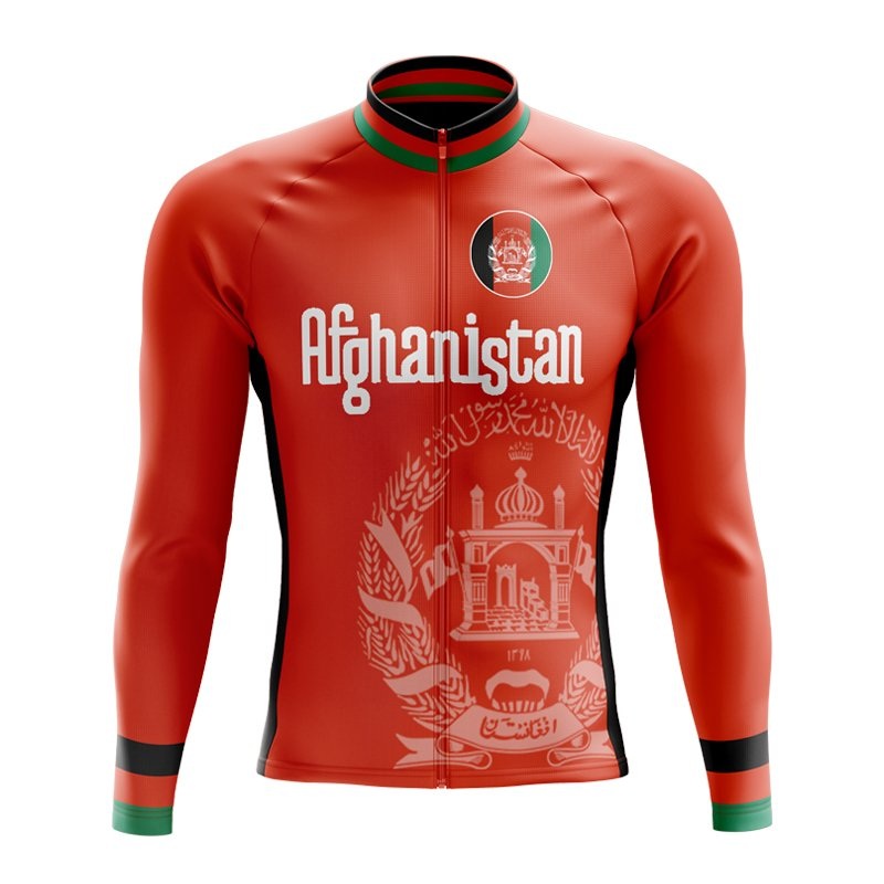 Afghanistan Long Sleeve Cycling Jersey S Regular