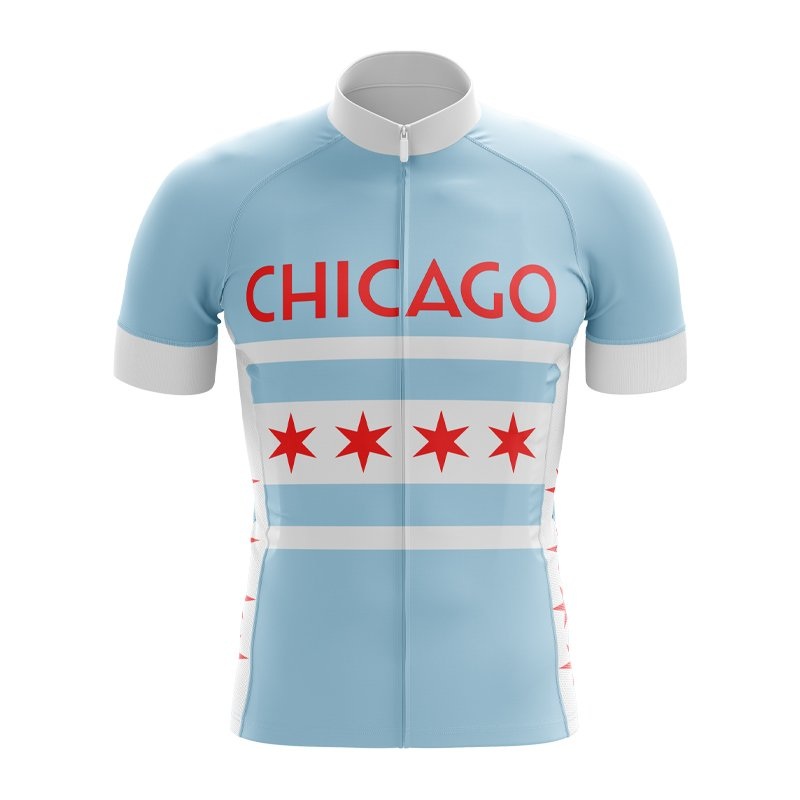 Chicago City Flag Cycling Jersey S Light